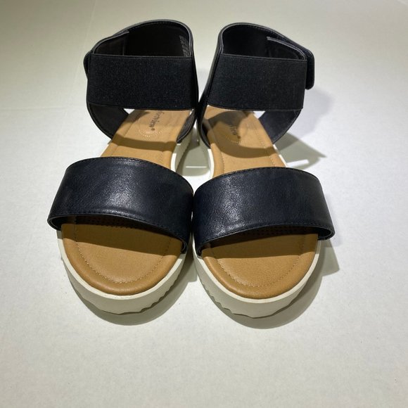 COMFORTVIEW Violet Sandal, Black, Size 7 W - Picture 6 of 10